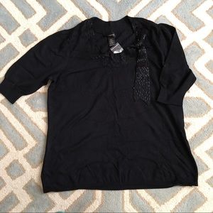 NWT LANE BRYANT woman’s sequin 3/4 sleeve sweater